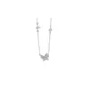 Collar de Mariposa de Cristal de Hielo Sueño de Mariposa para Mujer Ins de Gama Alta Nicho Diseño de Lujo Ligero Colgante Versátil Personalidad Joyería Elegante