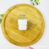 Tamaño pequeño Tapa de Plástico Blanca Botella Botella Aislante Tapa de Botella Madera Maciza Tapón de Botella Térmica Tela Tela Tapa de Botella de Agua Caliente de Madera