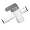 Válvula de bola de barril de presión de tubería de PE de 2 puntos con alivio de presión de seguridad, interruptor de válvula de cubo de almacenamiento de agua purificador de agua, válvula de alivio de presión de barril de 3.2g