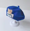 Boina Quente Infantil Estilo Coreano Outono e Inverno Chapéu de Lã Tricotado de Urso para Meninos e Meninas Chapéu Fofo de Desenho Animado de Pintor para Bebê