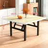 Mesa Dobrável Pequena Sem Instalação Mesa de Jantar Quadrada Doméstica Mesa Casual Simples Mesa para Barraca ao Ar Livre Mesa de Aluguel para Quarto
