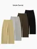 Calça Social Feminina Simples Estilo Old Money de Cintura Alta e Perna Larga, Nova Outono 2026 Calça Casual Solta na Moda