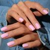 Cross-border Wearable Feminino Nail Art Atacado Simples Médio-retangular Cor Sólida Nail Art Patch Wear Armor Venda por atacado