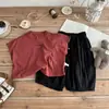 Conjunto de Verano para Bebé Estilo Coreano Moda Camiseta de Manga Corta Pantalones Cortos Conjunto Elegante 2026 para Niños Fresco de Verano Suministro Exclusivo Transfronterizo
