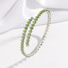 Pulsera de moda transfronteriza pulsera de joyería para mujer pulsera acero inoxidable con taladro hueco hebilla de acero titanio joyería simple coreana