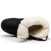 Botas de nieve gruesas de invierno para exteriores, zapatos de algodón con forro polar de talla grande para hombre, botas de algodón impermeables para la nieve, botas de algodón casuales cálidas para hombre para personas mayores