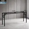 Estrutura de Mesa Dobrável, Suporte de Mesa Longa, Estrutura de Ferro de Camada Dupla/Camada Única, Pernas de Mesa, Pernas de Estrutura de Mesa Dobrável em Ferro Artístico com Travessas