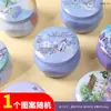 Mini Caja de Dulces de Galleta Linda Caja Metálica de Almacenamiento con Tapa Caja Metálica Portátil de Almacenamiento para Pasadores, Aretes, Caja Pequeña de Medicina