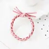 Moda femenina de Corea del Sur, combinación de colores popular, diadema combinable, cuerda para el pelo simple, espiral gruesa, pulsera de banda para el pelo anudada multicolor