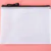 Bolsa de Documentos con Cremallera y Rejilla Transparente Bolsa de Información de Oficina Bolsa para Exámenes de Estudiante Bolsa para Facturas Logo Imprimible Directo de Fábrica
