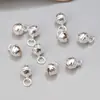 Colgante de campana de plata de ley S925 simple pequeño de plata tailandesa pequeño colgante material de cuentas hecho a mano DIY joyería al por mayor