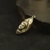 Colgante de latón de Guanyin Hoja de loto Buda Guanyin Estatua de Buda Colgante de llavero Cuerda de nube auspiciosa Decoración colgante Puesto Pequeños productos