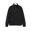 Transfronteiriça 2024 Nova Tendência Outono e Inverno Casual Esportivo Masculino Outdoor Meio Zíper Gola Alta Blusa de Moletom Masculina Tendência