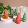 Vela Perfumada de Gnomo de Papá Noel Molde de Silicona Molde de Resina DIY para Anciano Barbudo Molde para Adorno de Yeso