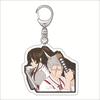 Hell Music Keychain Animação em torno de sapinhos Maru Ehai Ya Esquerda Pendurado Batalhão Guarda Gangue Zuo Chefu Zhi Pingente Acrílico