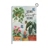 Bandera de Jardín Floral de Primavera Más Vendida en Amazon Estampado Digital de Lino Bandera Decorativa para Patio Exterior Abeja Mariposa
