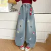 Jeans de Primavera para Niñas 2026 Nuevo Estilo Coreano Pantalones Casuales de Moda para Niñas Primavera y Otoño Pantalones Curvos Pantalones Largos