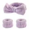 Banda de Muñeca Elástica de Venta Caliente Transfronteriza Europea y Americana Banda para el Cabello con Lazo Banda de Muñeca Impermeable para Lavarse la Cara Banda para el Cabello Tocado