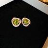 Pendientes Largos con Borla de Flor de Zirconia con un Toque de Lujo Ligero y de Alta Gama, Pendientes de Artesanía Pesada Estilo Bosque, Modernos y de Diseño Único