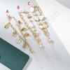 Cadena para teléfono móvil de estilo oceánico con conchas y piedras, corta, transfronteriza, de alta calidad, beige, con adornos de cuentas hechas a mano