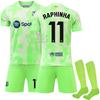2425 Barcelona 2 uniforme de fútbol visitante 9 levan 19 yamal 20 olmo nueva camiseta verde fluorescente