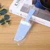 Cortador de Pastel de Plástico Engrosado y Endurecido, Cuchillo de Plástico Desechable, Cubiertos Empaquetados con Borde Dentado, Cuchillo Negro Transparente al por Mayor