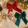 Decoraciones Navideñas Transfronterizas 20cm/10pcs Lazos Navideños DIY Hogar Boda Adornos para Árbol de Navidad
