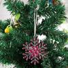 Adornos Navideños Personalizados Populares Transfronterizos de Copo de Nieve, Colgantes Navideños de Copo de Nieve Coloridos de Acrílico, Decoraciones para Ventanas