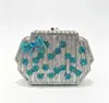 Bolso de Noche de Alta Gama Transfronterizo Forma Retro Nueva Bolso de Noche Incrustado con Pedrería