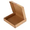 Caja Spot para Aviones al por Mayor Caja de Embalaje Pequeña Cuadrada Caja de Embalaje Extra Dura para Express Caja de Papel Kraft Impresa en Negro
