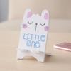 Tarjeta linda creativa Jingxiu con soporte para teléfono móvil perezoso Yue Ling Rabbit soporte para teléfono móvil de escritorio de dibujos animados de madera regalo