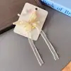 Accesorios para el Cabello Dinastía Han Regalo Estilo Antiguo para Niños Cadena para la Frente Puesto Tocado de Borla Estilo Chino Pinza para el Cabello de Niña Súper Hada Princesa