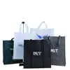 Bolsas de Mão Costuradas à Mão em TNT, Publicidade com Logo Impresso Personalizado, Sacolas de Compras Ecológicas, Sacos para Embalagem de Roupas