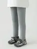 Wuli Bu Yi [Processamento Personalizado] Calça Base para Meninas Infantil Nova Estação Primavera e Outono Cor Sólida Básica Versátil