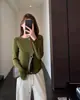 Estilo popular~Se puede usar sola o como capa base, adelgazante, holgada, camiseta de manga larga para mujer, camiseta base, Nuevo estilo Otoño/Invierno 2026 H091916