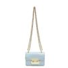Bolsa Mini de Corrente Moda Nicho Nova Primavera 2025 Estilo Coreano Simples Estilo Ocidental Bolsa Quadrada Pequena Bolsa Transversal Cor Doce