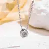 Colar Pingente de Zircônia Design de Nicho Material 316 Versátil Europeu e Americano Exquisito Formato de Meteoro Joia Incrustada Atacado