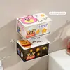 Caja de Almacenamiento Giratoria de Escritorio para Cosméticos Tipo Cajón Estudiante Montada en Pared Caja de Almacenamiento para Bastoncillos de Algodón Joyería