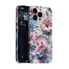 Funda para Teléfono Estilo Francés Suave Estampada Tridimensional Bordado de Imitación Floral Manzana 17 Procesamiento y Producción Cubierta Protectora Ultradelgada
