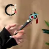 Novo Grampo de Cabelo de Madeira de Alta Qualidade Estilo Chinês Antigo com Borlas, Acessório para Hanfu e Qipao, Ornamento de Cabelo, Grampo Versátil