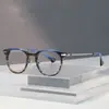 Armações de Óculos de Titânio Puro para Homens, Estilo Retrô, Aro Completo, Modelo de Designer de Shenzhen 80906