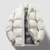 Nueva chaqueta deportiva de invierno engrosada para hombre, tendencia de moda, cuello alto, manga larga, chaqueta acolchada de algodón, cálida y cómoda, chaqueta acolchada de algodón para el ocio