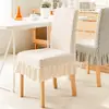 Funda Moderna Sencilla para Silla Falda Tejida Jacquard Funda para Silla de Mesa de Comedor Elástica Funda para Taburete Universal Engrosada Funda de Silla de una Pieza