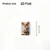 Adorable Corgi con Sudadera Imagen 2D Protector de Cable de Datos Acrílico, Previene Daños, Teléfono Tipo-C