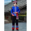 Cor de Bordo Cor de Bordo 56 Fantasias de Minorias Étnicas para Adultos, Estilo Masculino, Miao, Zhuang, Tujia, Yao, Dong, Mongol