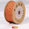 Estilo tibetano hilo de algodón frotado a mano Wengwan hilo Semilla de Bodhi Luna Estrella Semilla de Fruta de la Pasión Cuerda para ensartar cuentas budistas Cuerda para enrollar borlas Cuerda para tejer