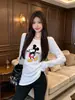 Nova Camada Base Casual Versátil de Manga Longa Aconchegante para Afinar o Corpo, Outono e Primavera, Camiseta Longa Estilo Hot Girl