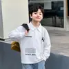 Camiseta de Manga Longa de Outono para Meninos Roupa Íntima 2026 Crianças de Meia-Idade e Mais Velhas Moletom com Gola Lapela Primavera e Outono Meninos Roupas Infantis Huzhou Zhili