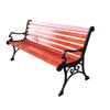 Silla de Parque Exterior Banco con Respaldo Banco Hierro Forjado Ocio Listón Exterior Plaza Comunitaria Madera Plástica Madera Sólida Silla