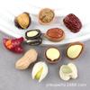 Accesorios de resina para llaveros, Juguetes de comida en miniatura para casa de muñecas, Adornos de nuez, Pistacho DIY Pegamento crema casero